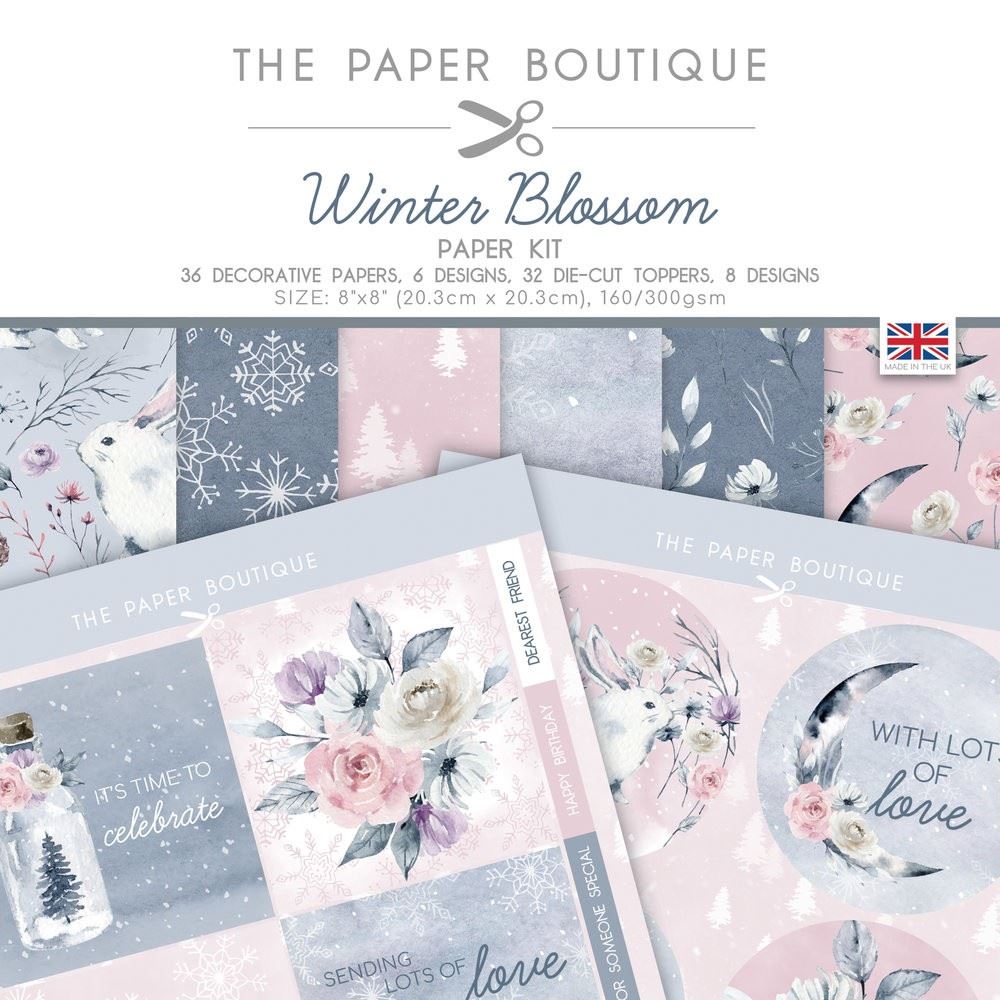 Blocco di carte Scrap Winter Blossom Paper Kit 20 x 20