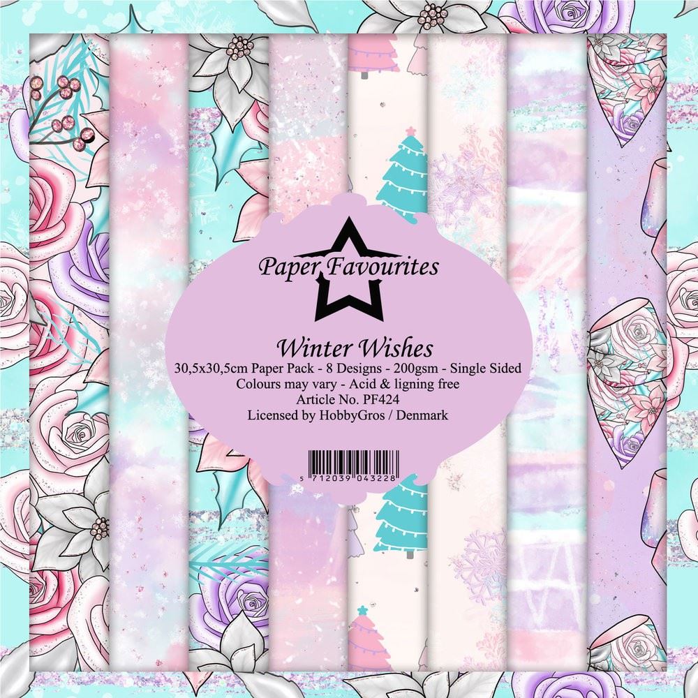 Blocco di carte Scrap Winter Wishes cm 30 x 30