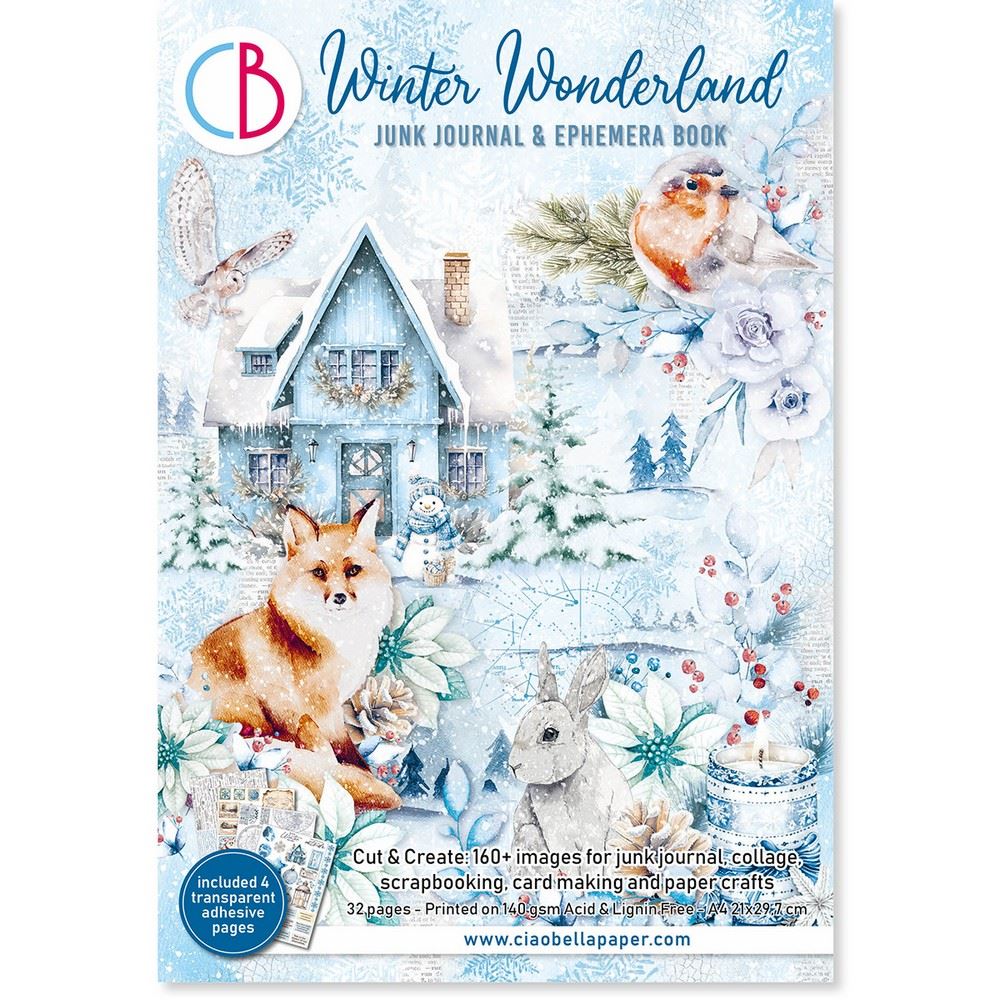 Junk Journal & Ephemera Book Winter Wonderland A4