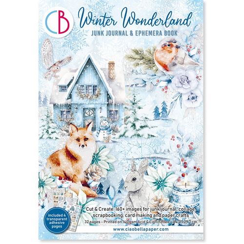 Junk Journal & Ephemera Book Winter Wonderland A4