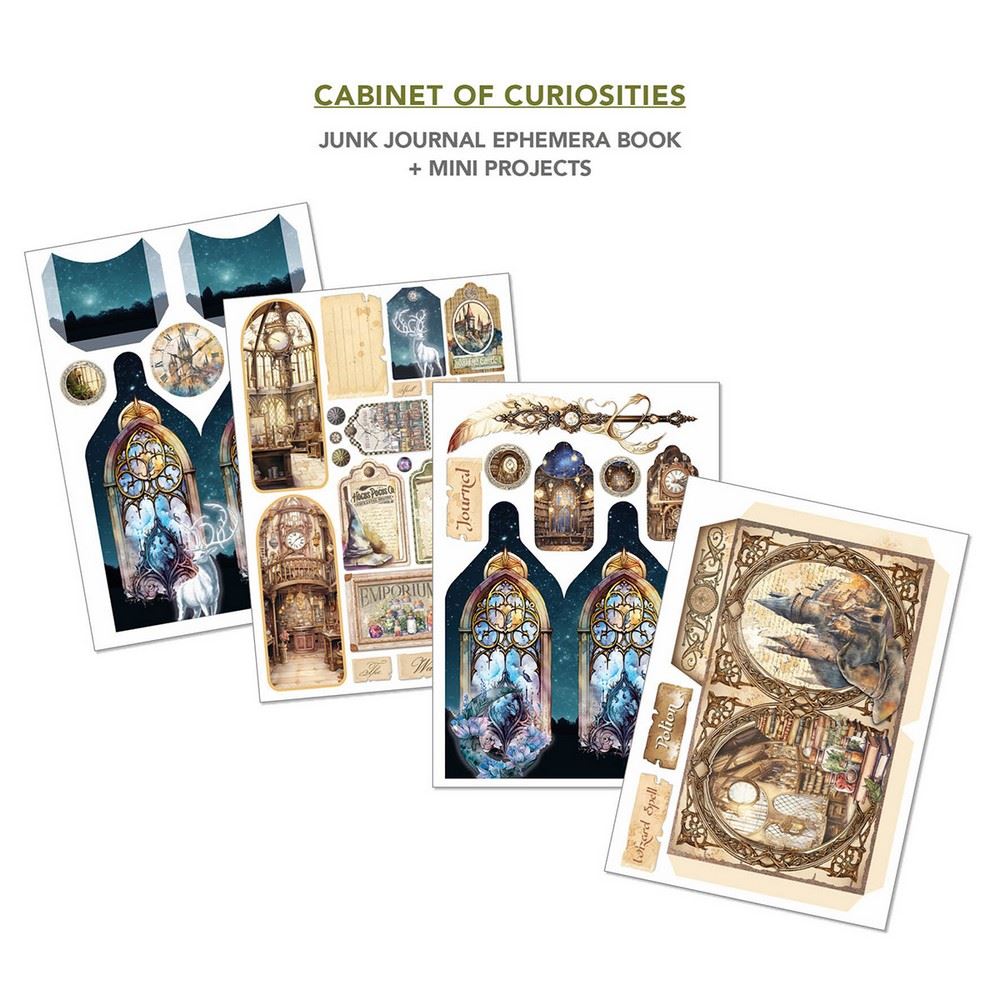 Junk Journal & Ephemera Book Wizard Academy A4 - Mondo Fai da Te