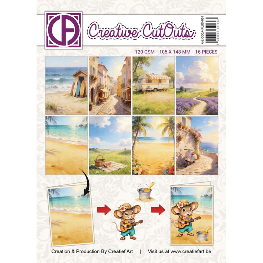 Blocco di carte scrap A Mice Vacation A6