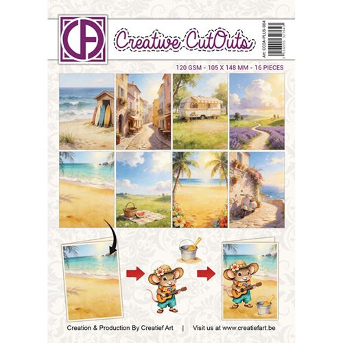 Blocco di carte scrap A Mice Vacation A6