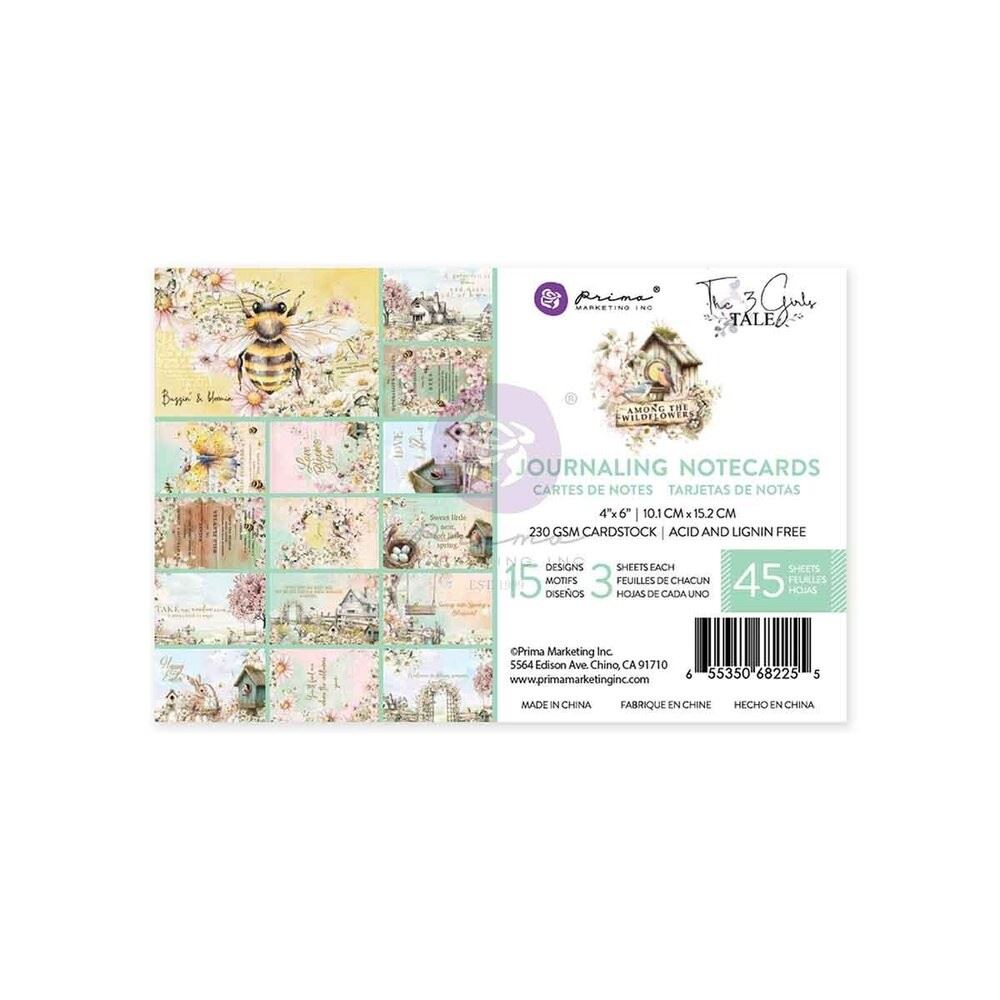 Blocco di carte scrap Among the Wildflowers cm 15 x 10