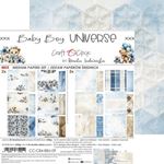 Blocco di carte scrap Baby Boy Universe Medium Set cm 20x20 
