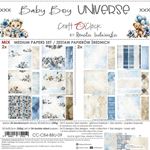 Blocco di carte scrap Baby Boy Universe Medium Set cm 20x20 