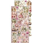 Blocco di carte scrap Baby Girl Universe Extras Set Baby Girl cm 15 x 31