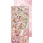 Blocco di carte scrap Baby Girl Universe Extras Set Baby Girl cm 15 x 31