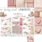 Blocco di carte scrap Baby Girl Universe Medium Set cm 20x20