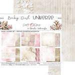 Blocco di carte scrap Baby Girl Universe Medium Set cm 20x20
