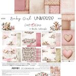 Blocco di carte scrap Baby Girl Universe cm 30 x 30