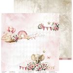 Blocco di carte scrap Baby Girl Universe cm 30 x 30