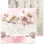 Blocco di carte scrap Baby Girl Universe cm 30 x 30