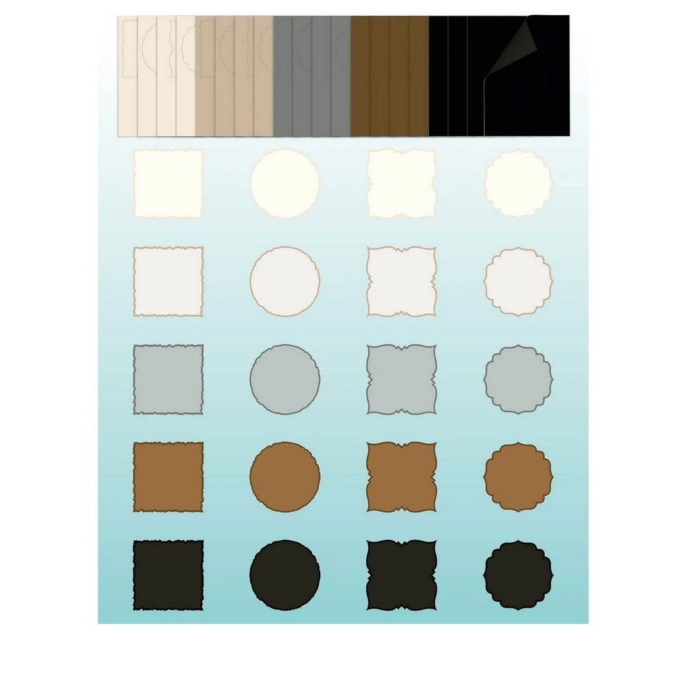 Blocco di carte scrap Card Making Naturals and Essential 15x15