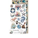 Blocco di carte scrap Emerald Tales Extras Set Mix cm 15 x 31