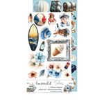 Blocco di carte scrap Emerald Tales Extras Set Mix cm 15 x 31