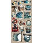 Blocco di carte scrap Emerald Tales Extras Set Mix cm 15 x 31