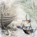 Blocco di carte scrap Emerald Tales cm 30 x 30