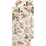 Blocco di carte scrap Baby Girl universe Extras Set Flowers & More cm 15 x 31