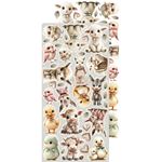 Blocco di carte scrap Baby Girl universe Extras Set Flowers & More cm 15 x 31