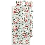 Blocco di carte scrap Baby Girl universe Extras Set Flowers & More cm 15 x 31