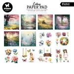 Blocco di carte scrap Fluttering Flowers 20 x 20