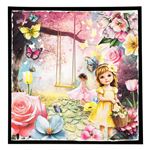 Blocco di carte scrap Fluttering Flowers 20 x 20
