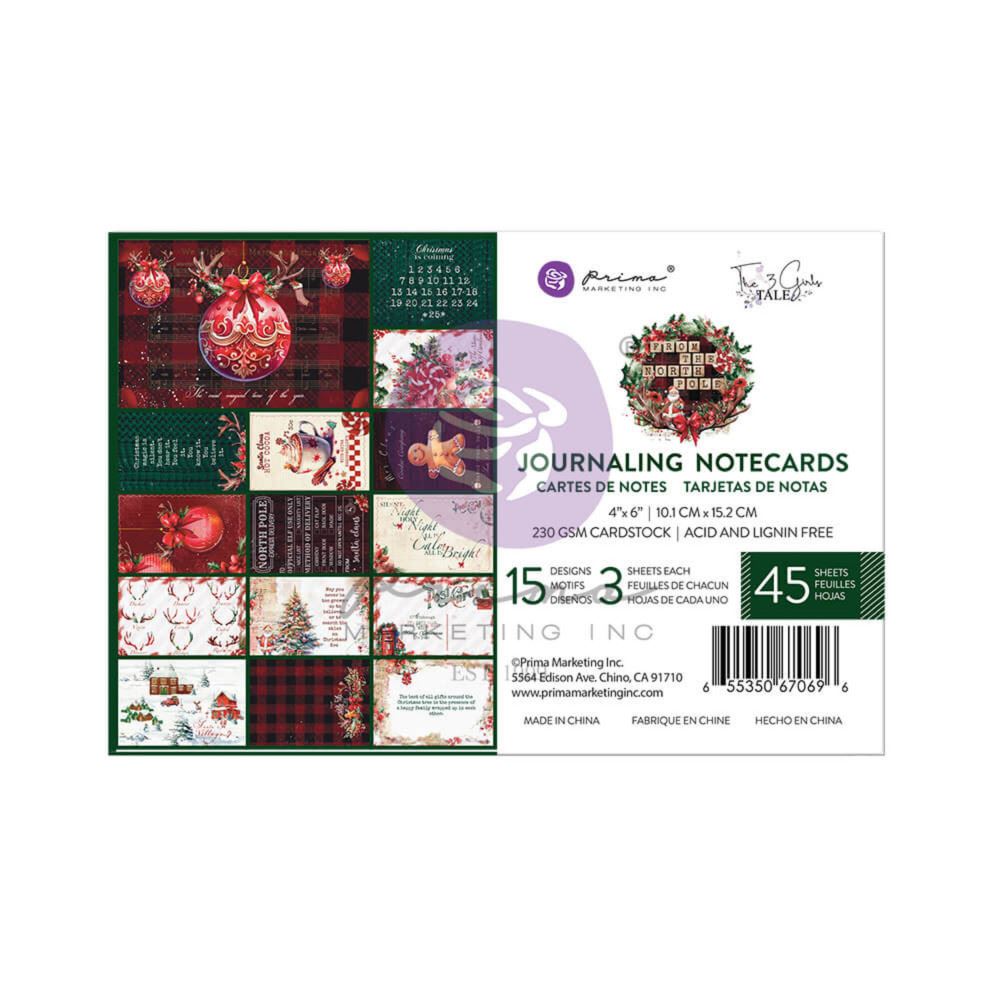 Blocco di carte scrap From th North Pole cm 15 x 10