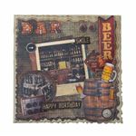 Blocco di carte scrap Gearhead's Workshop Background cm 20 x 20