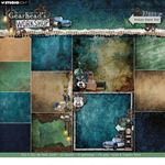 Blocco di carte scrap Gearhead's Workshop Background cm 20 x 20