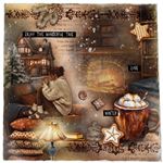 Blocco di carte scrap Hot Cocoa 20 x 20