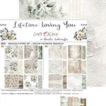 Blocco di carte scrap Lifetime Loving You Medium Set cm 20x20