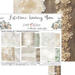 Blocco di carte scrap Lifetime Loving You Medium Set cm 20x20