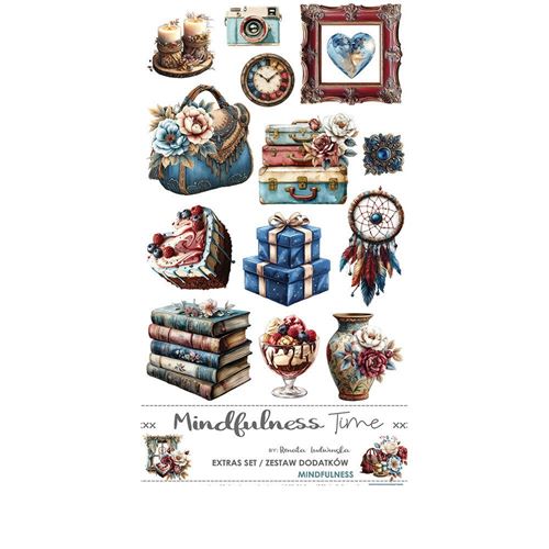 Blocco di carte scrap Mindfulness Time Extras Set Mindfulness cm 15 x 31
