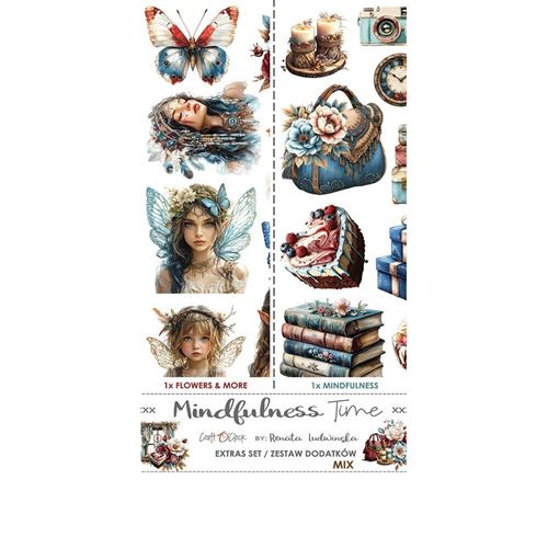 Blocco di carte scrap Mindfulness Time Extras Set Mix cm 15 x 31