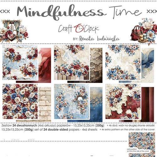 Blocco di carte scrap Mindfulness Time cm 15 x 15