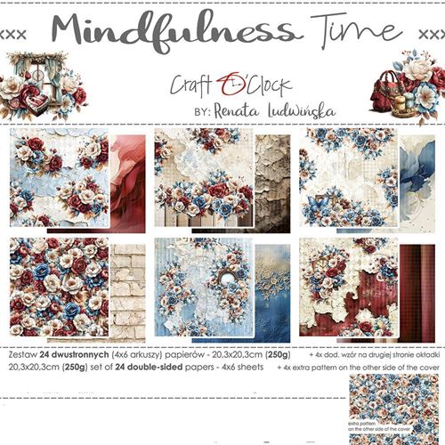 Blocco di carte scrap Mindfulness Time cm 20x20