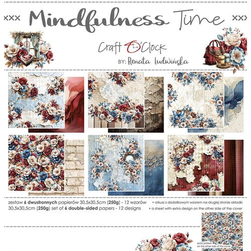 Blocco di carte scrap Mindfulness Time cm 30 x 30