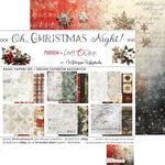 Blocco di carte scrap Oh Christmas Night Basic Set cm 20x20
