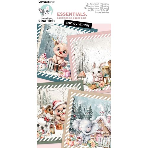 Blocco di carte scrap Snowy Winter