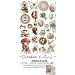 Blocco di carte scrap Spring in Love Extras Set Mix cm 15 x 31
