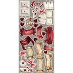 Blocco di carte scrap Spring in Love Extras Set Mix cm 15 x 31