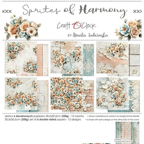 Blocco di carte scrap Sprites of Harmony cm 30 x 30