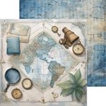 Blocco di carte scrap Summer Adventure cm 15 x 15