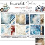 Blocco di carte scrap Emerald Tales Basic Set cm 20x20