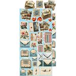 Blocco di carte scrap Summer Adventures Extras Set Chill & Relax cm 15 x 31