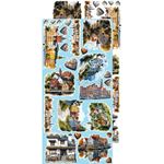 Blocco di carte scrap Summer Adventures Extras Set Chill & Relax cm 15 x 31