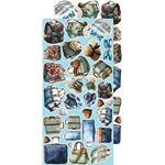 Blocco di carte scrap Summer Adventures Extras Set Chill & Relax cm 15 x 31