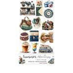 Blocco di carte scrap Summer Adventures Extras Set Chill & Relax cm 15 x 31