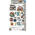 Blocco di carte scrap Summer Adventures Extras Set Mix cm 15 x 31